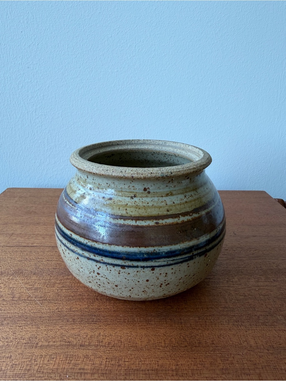 Vintage 1976 Ken Williams Studio Pottery Planter Bowl
